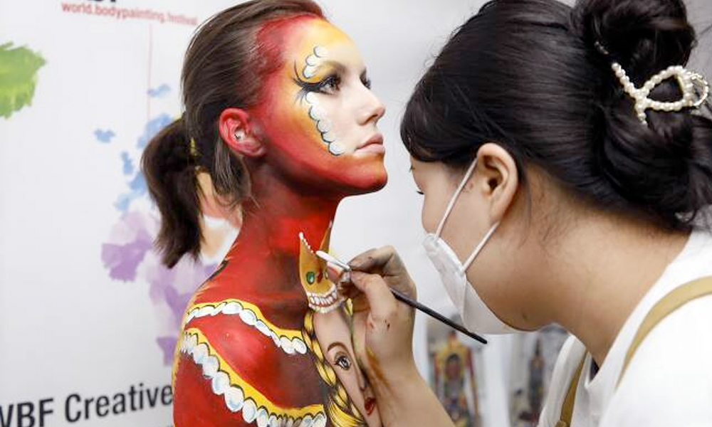 Artis Korea Menang Tempat Pertama Body Painting Peringkat Dunia 2021 Korea Buzz